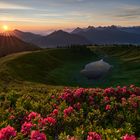 Sonnenaufgang in die Allgäuer Bergen 