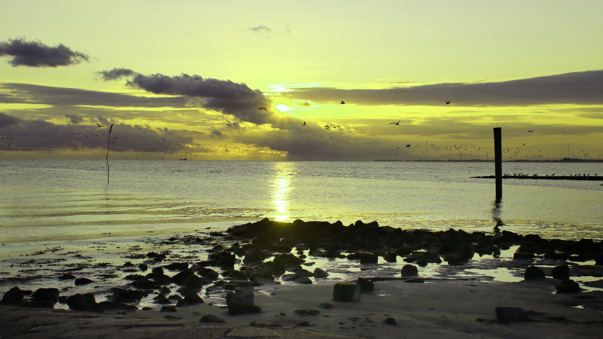 Sonnenaufgang in Dornumersiel