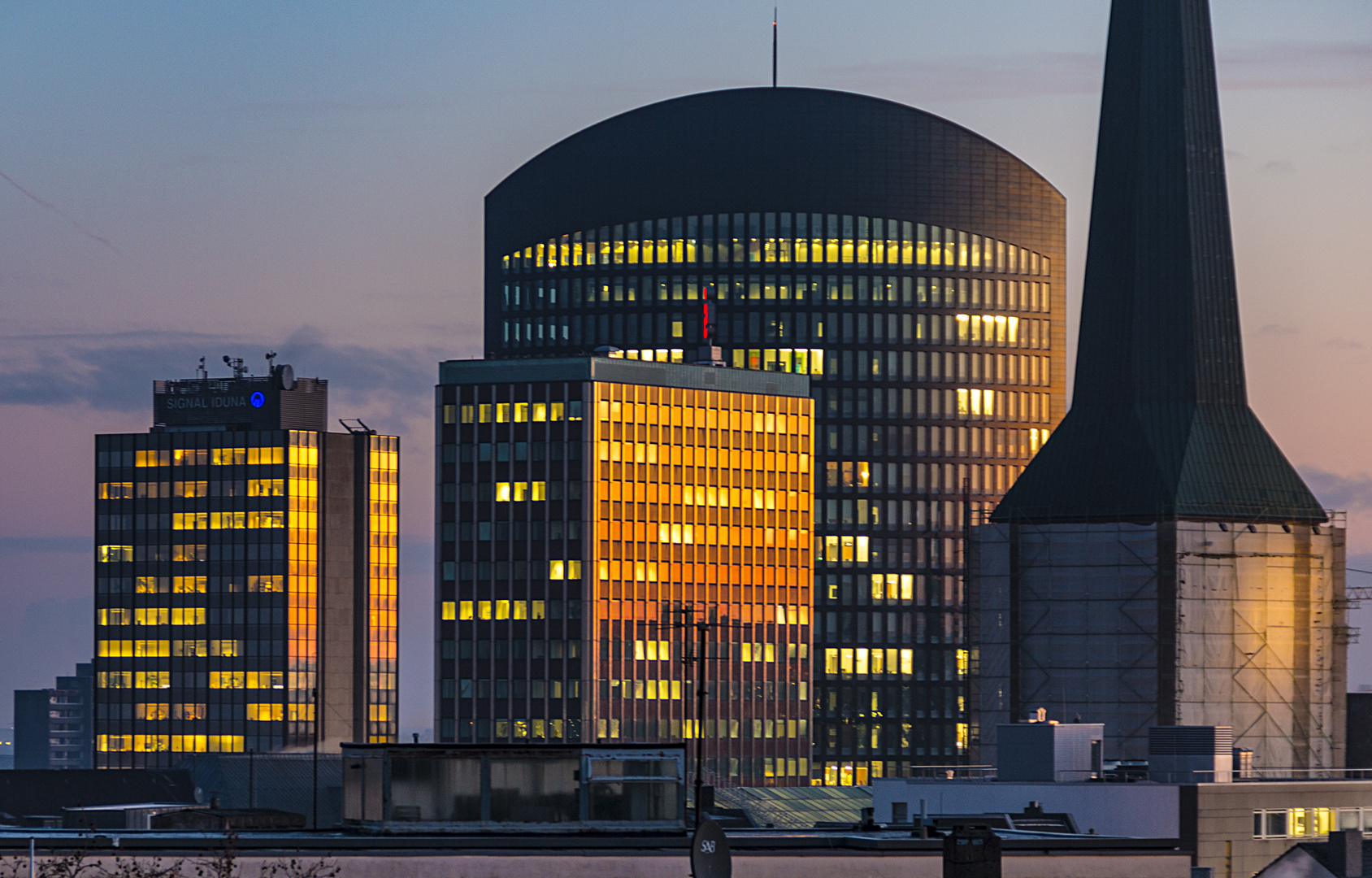 Sonnenaufgang in Dortmund