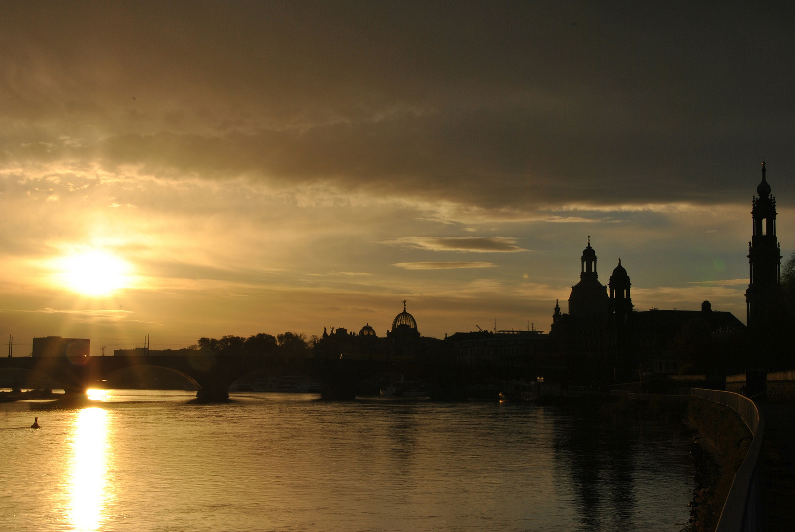 Sonnenaufgang in Dresden