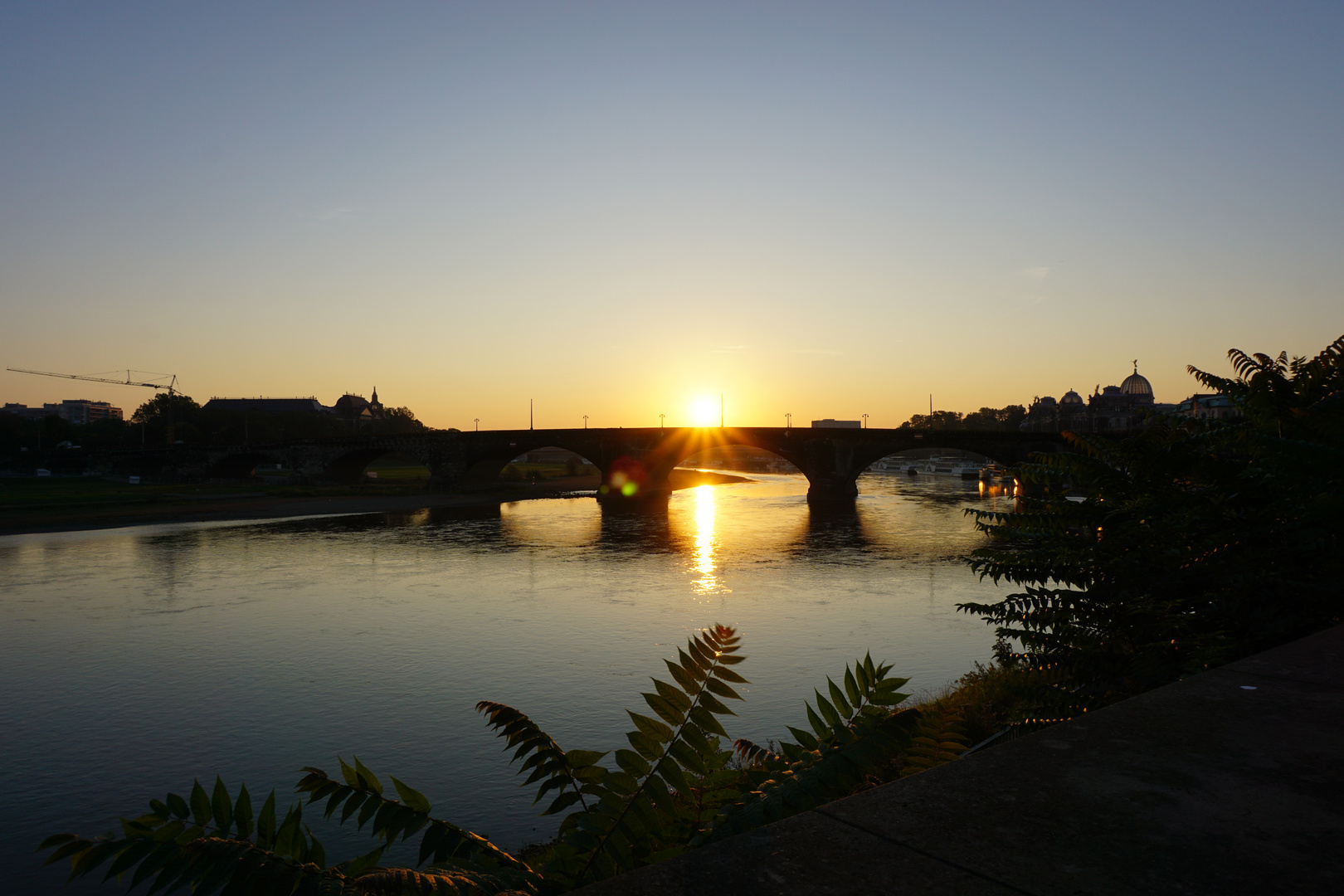 Sonnenaufgang in Dresden