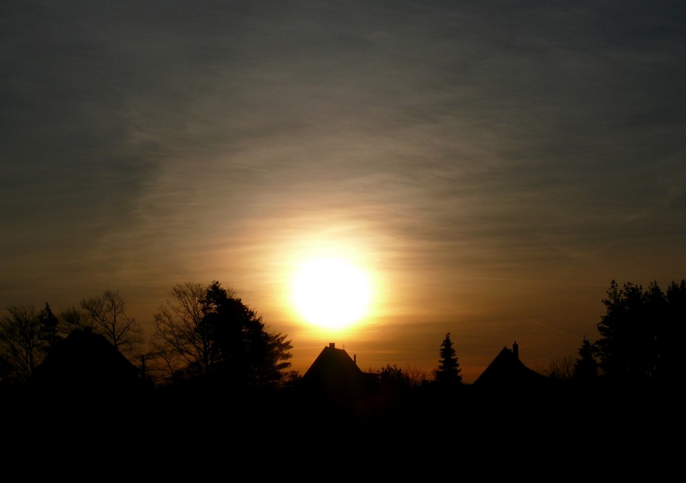 Sonnenaufgang in Dresden