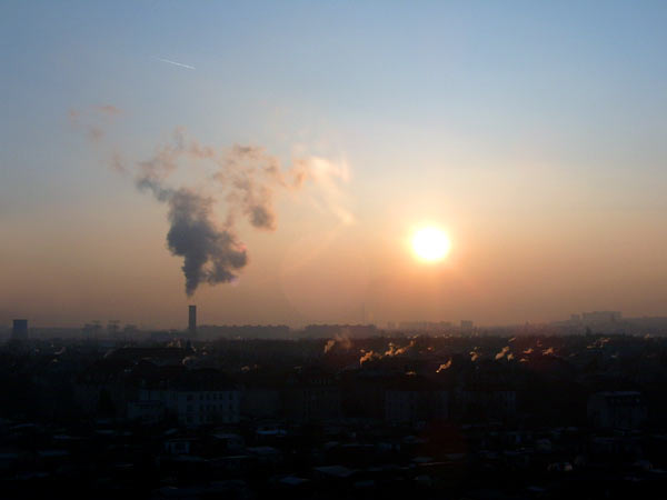 Sonnenaufgang in Dresden