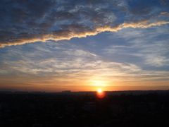 Sonnenaufgang in Dresden