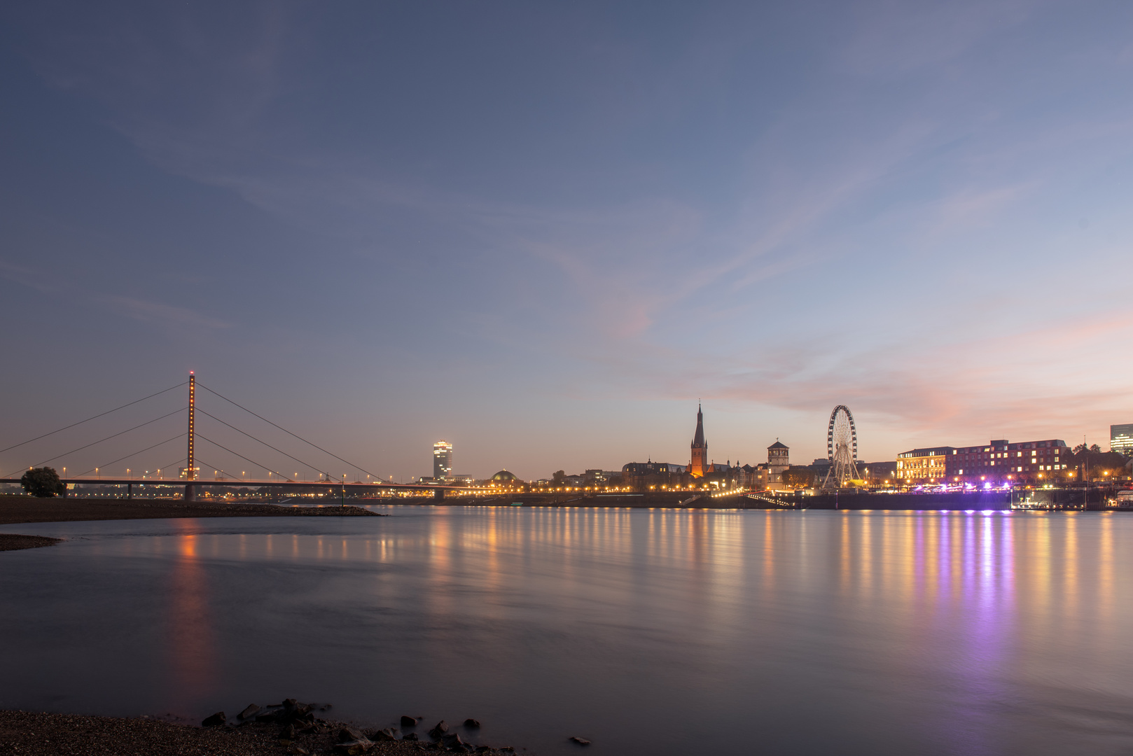 Sonnenaufgang in Düsseldorf