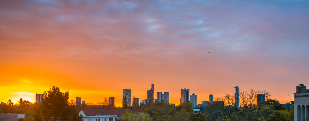 Sonnenaufgang in Frankfurt 