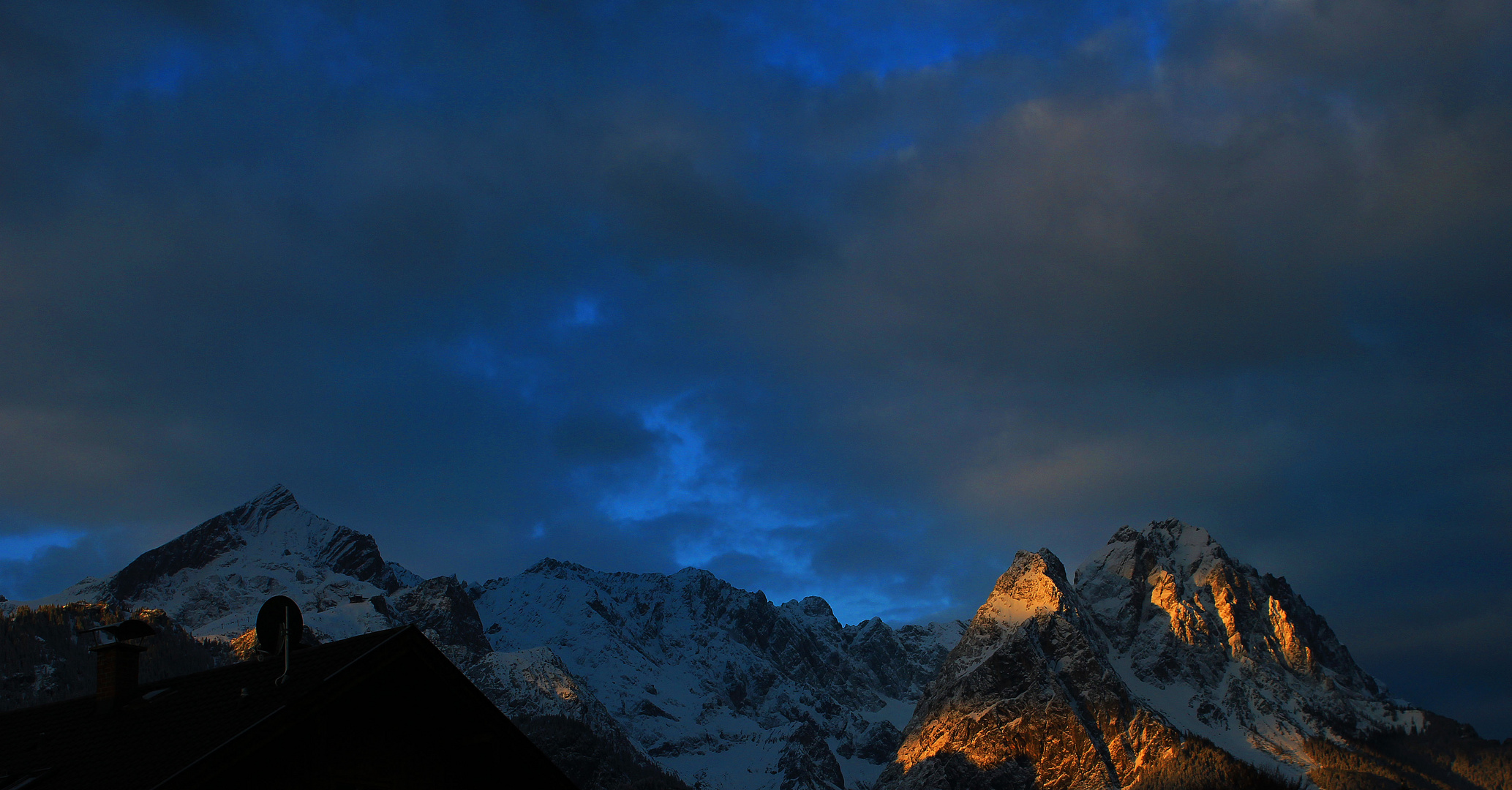 Sonnenaufgang in Garmisch