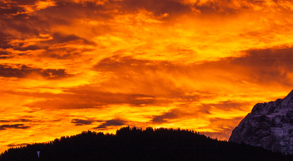 Sonnenaufgang in Garmisch-Partenkirchen