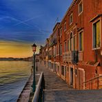 Sonnenaufgang in Giudecca, Venetien, Italien