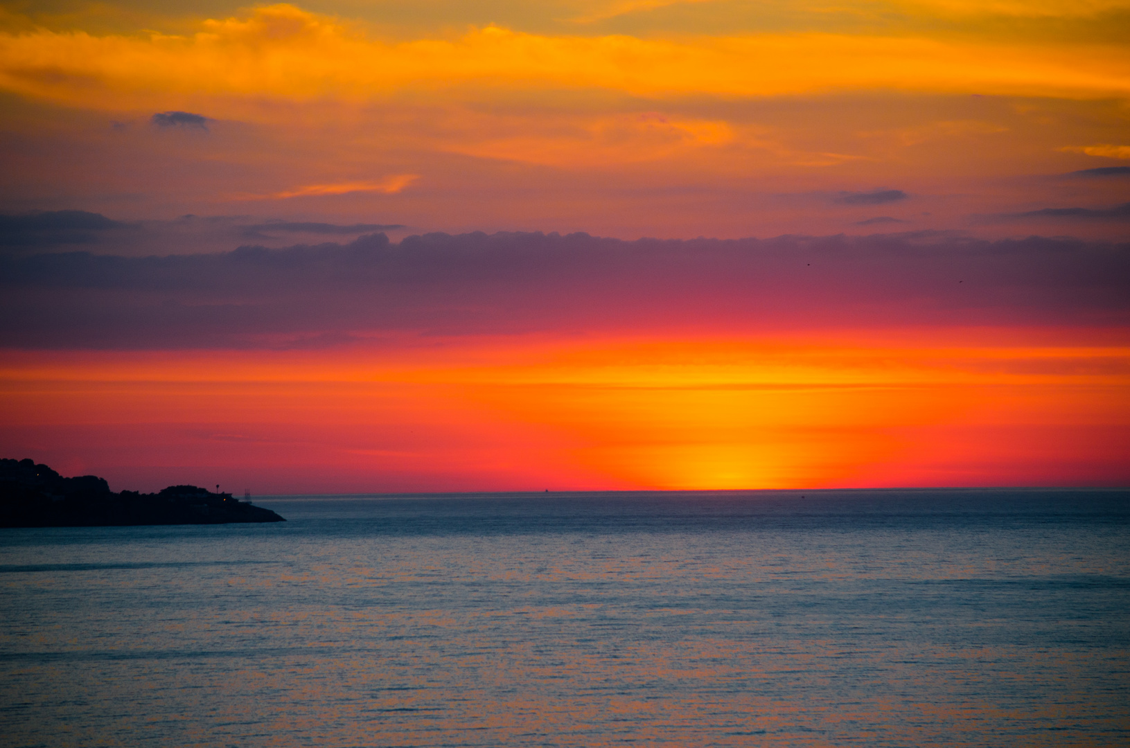 Sonnenaufgang in Giverola, Spanien