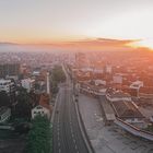 Sonnenaufgang in Gjilan Kosove