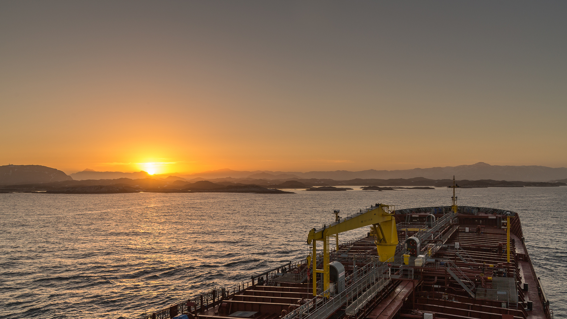 Sonnenaufgang in Grönland