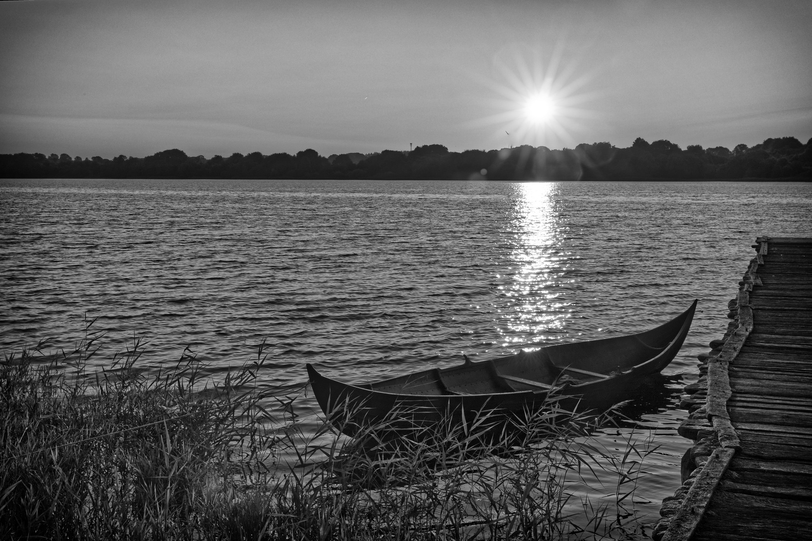 Sonnenaufgang in Haithabu