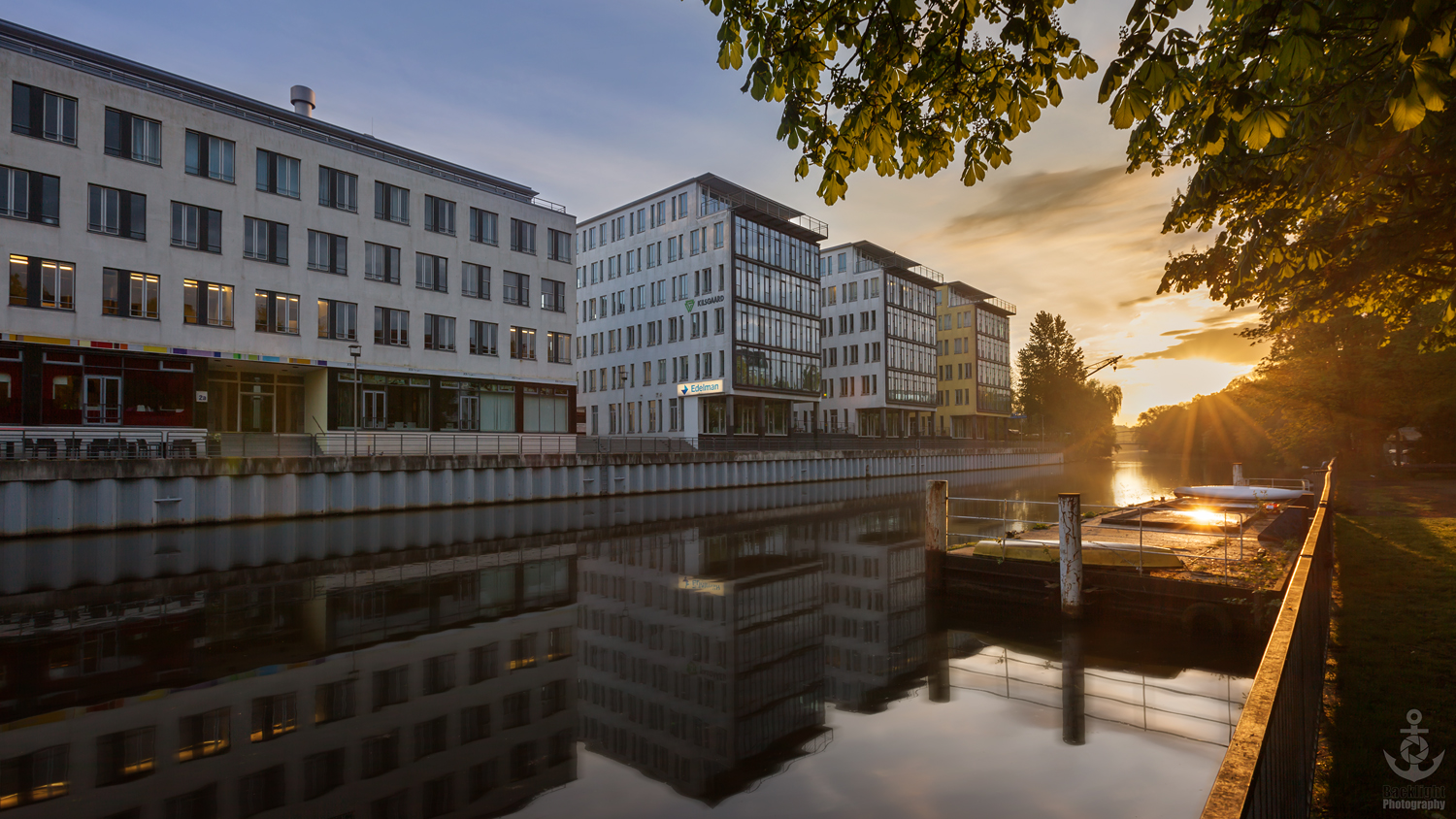 Sonnenaufgang in Hamburg