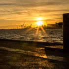 Sonnenaufgang in Hamburg