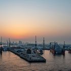 Sonnenaufgang in Hamburg