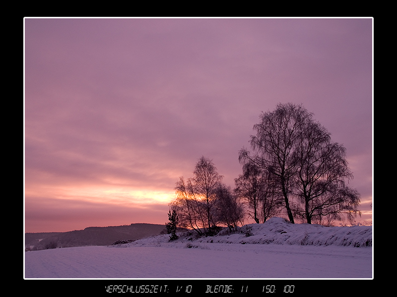 sonnenaufgang in harbach/waldviertel