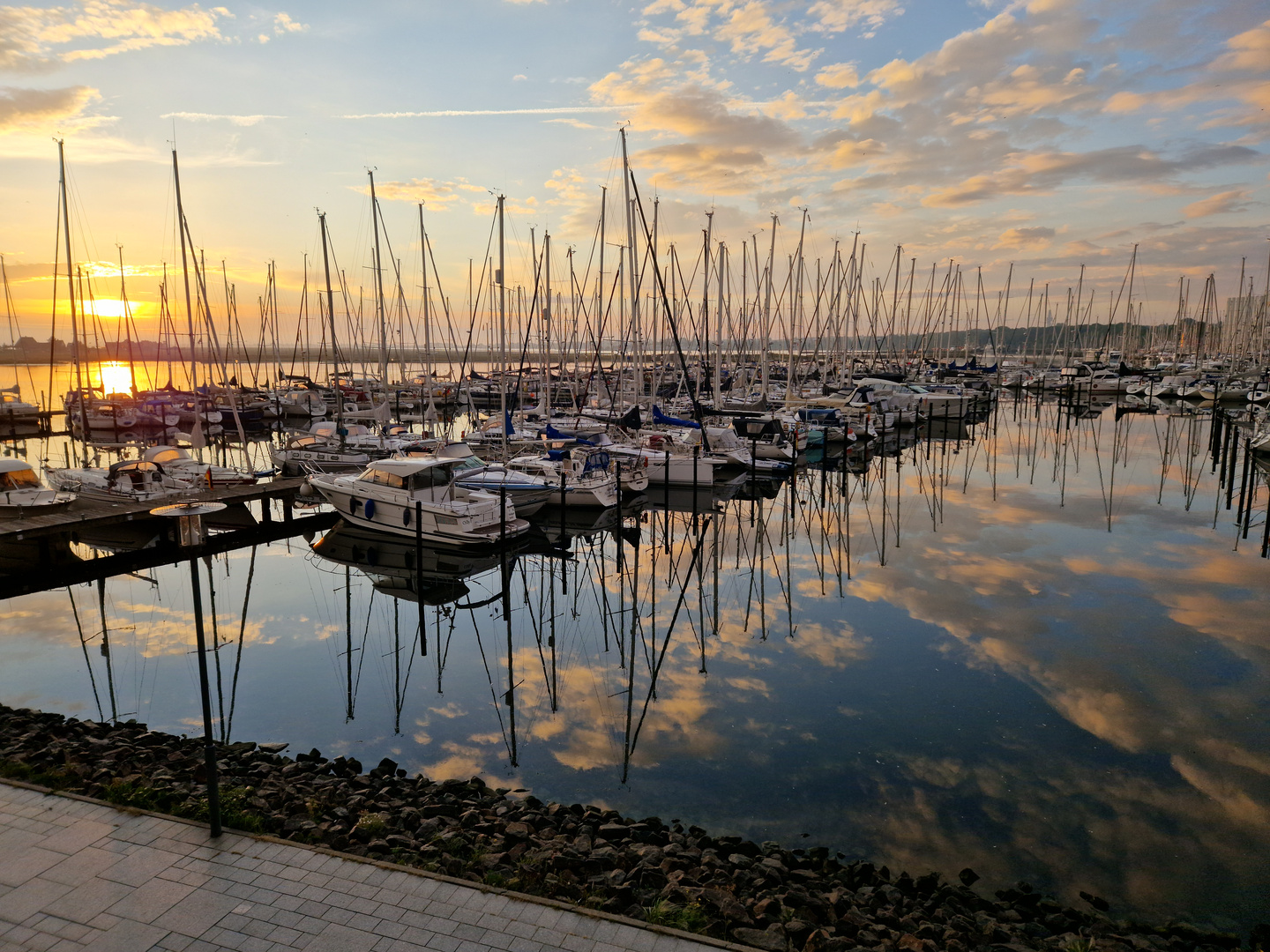 Sonnenaufgang in Heiligenhafen