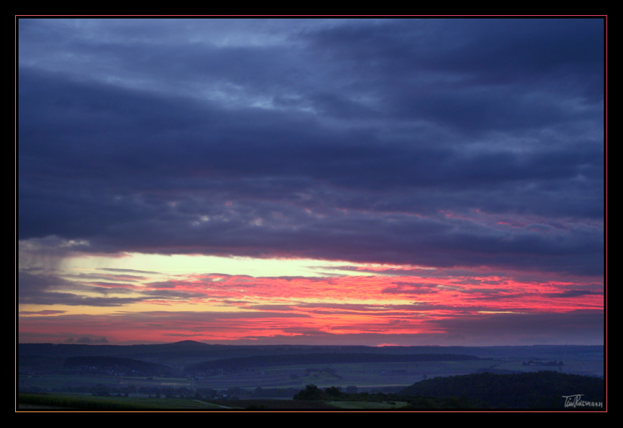 sonnenaufgang in hessen