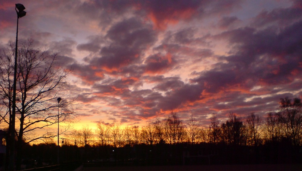 Sonnenaufgang in HH-Niendorf