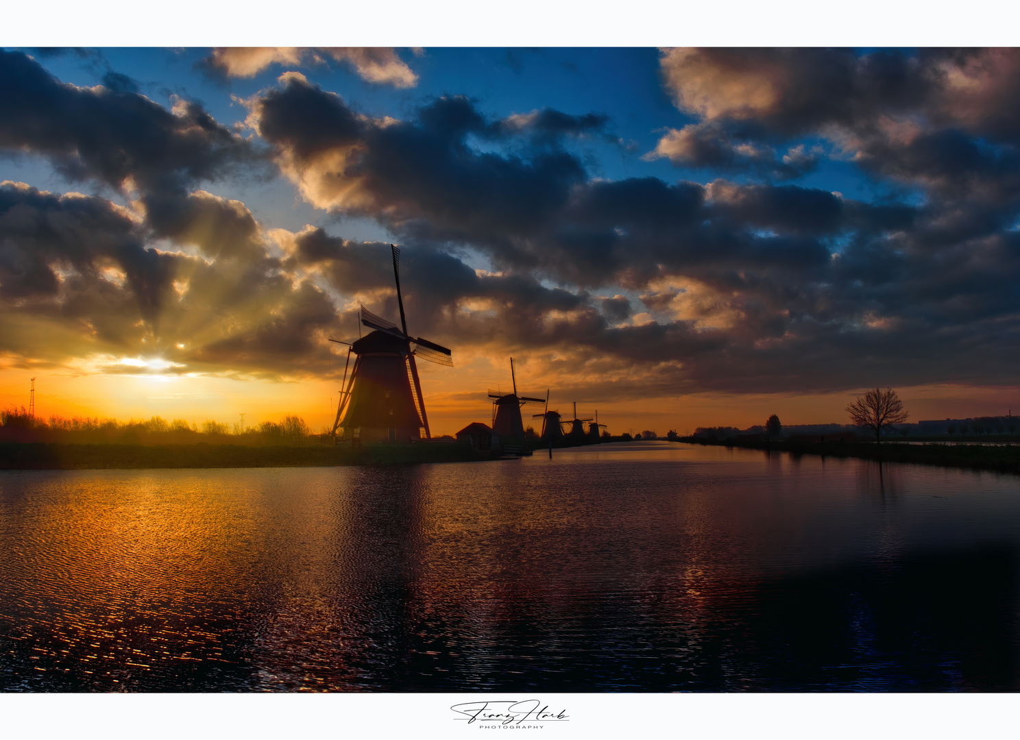 Sonnenaufgang in Holland im April 2023