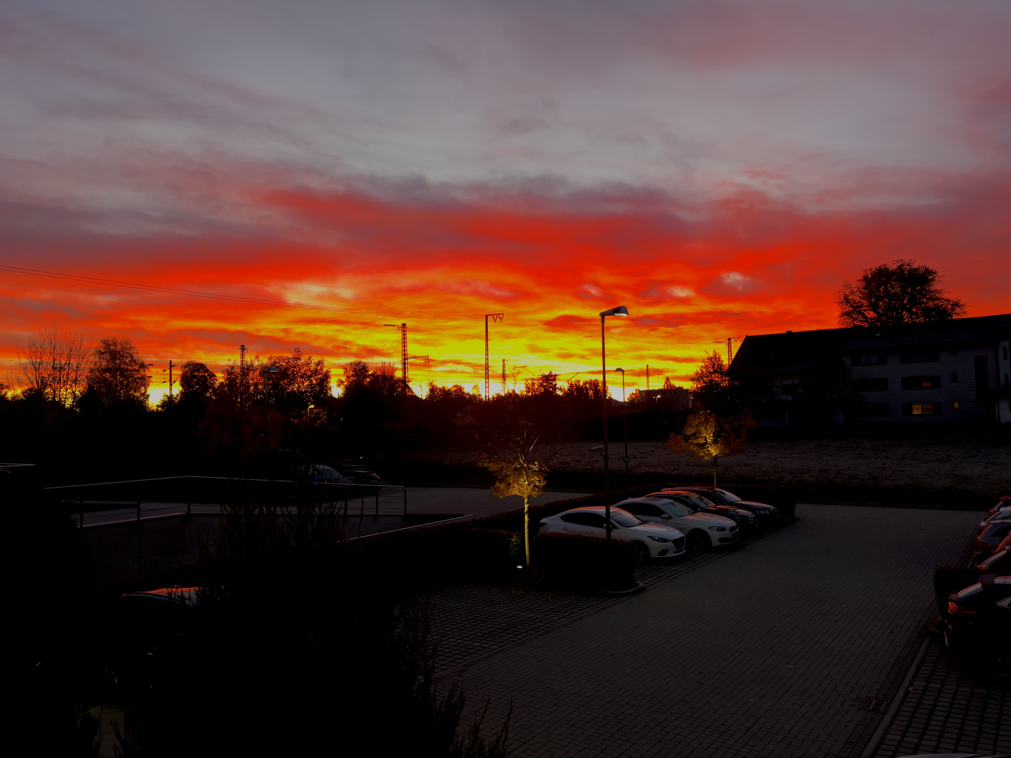 Sonnenaufgang in Holzkirchen.