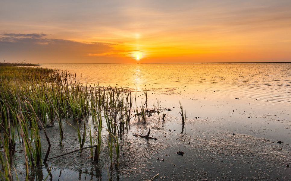 Sonnenaufgang in Hou, Dänemark