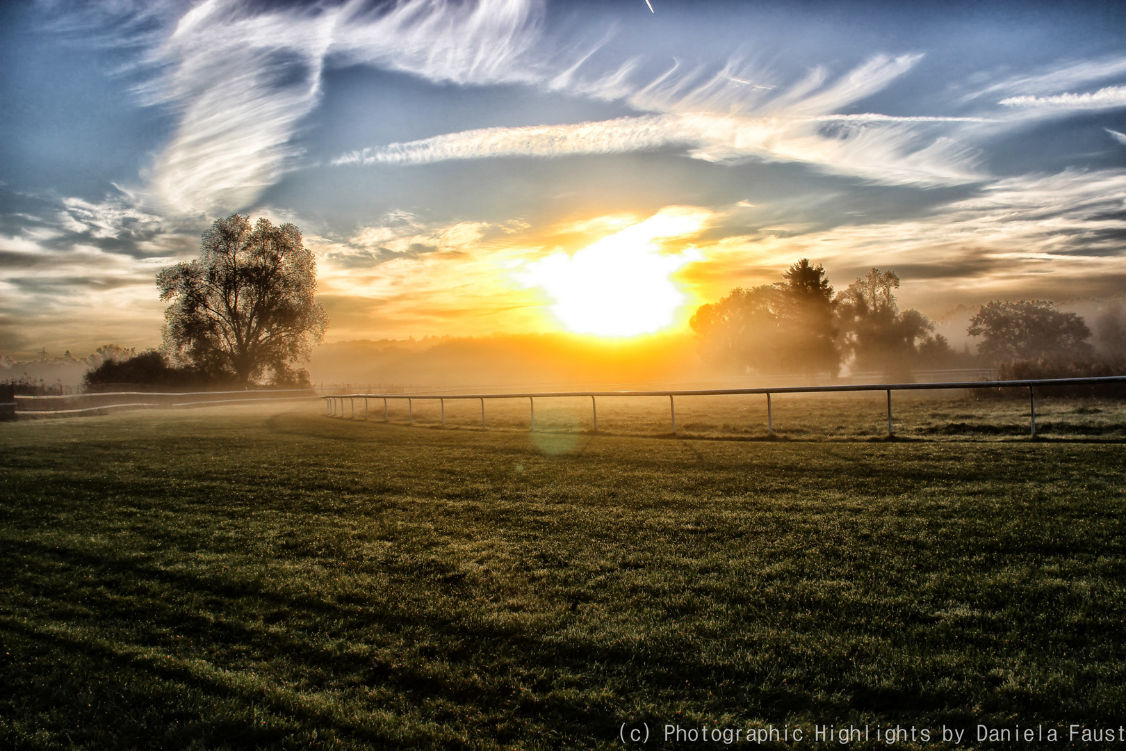 Sonnenaufgang in Iffezheim