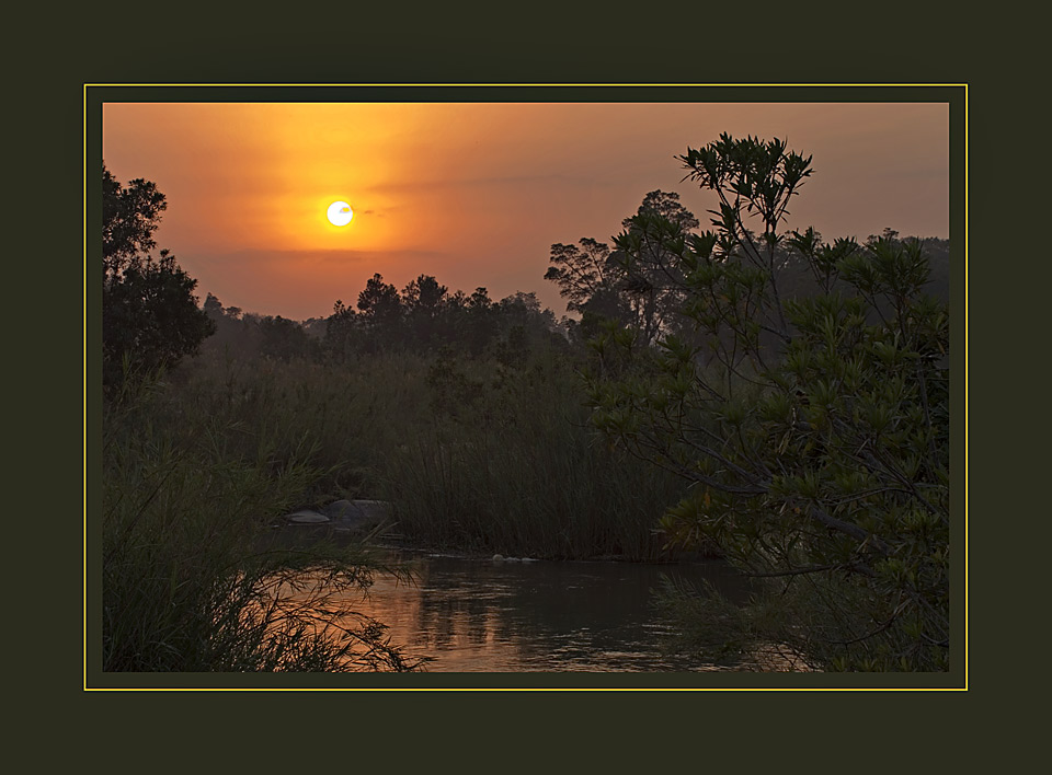 Sonnenaufgang in Inyati