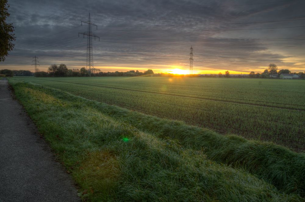 Sonnenaufgang in Kamen-Methler (Wasserkurl)