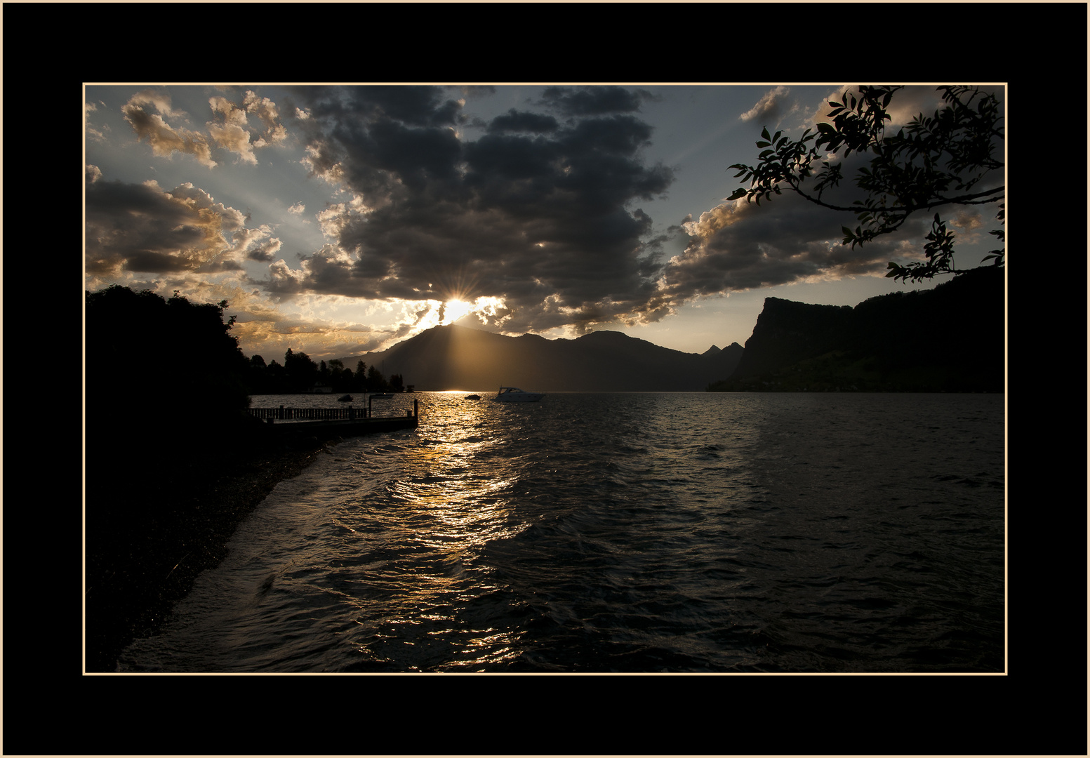 Sonnenaufgang in Kastanienbaum am Vierwaldstetersee