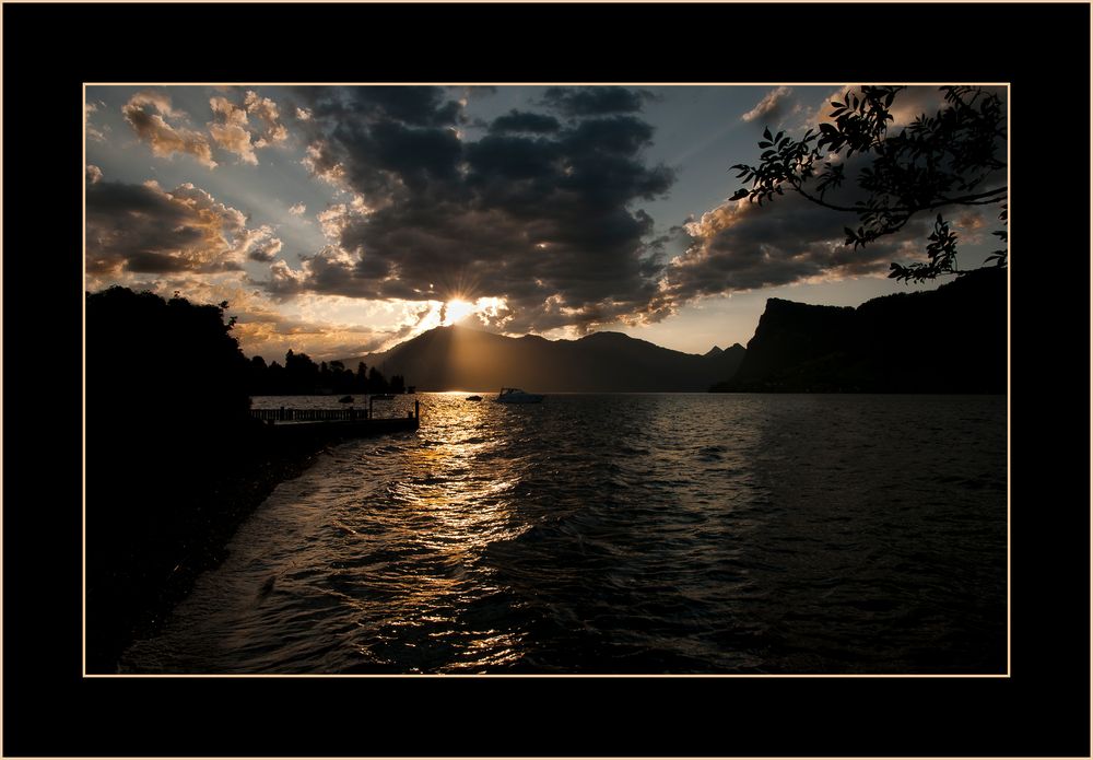 Sonnenaufgang in Kastanienbaum am Vierwaldstetersee