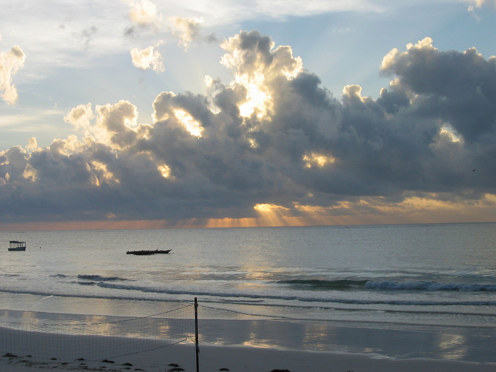 Sonnenaufgang in Kenia Jadini Beach