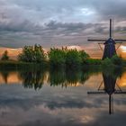 Sonnenaufgang in Kinderdijk