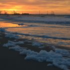 Sonnenaufgang in Knokke, Belgien