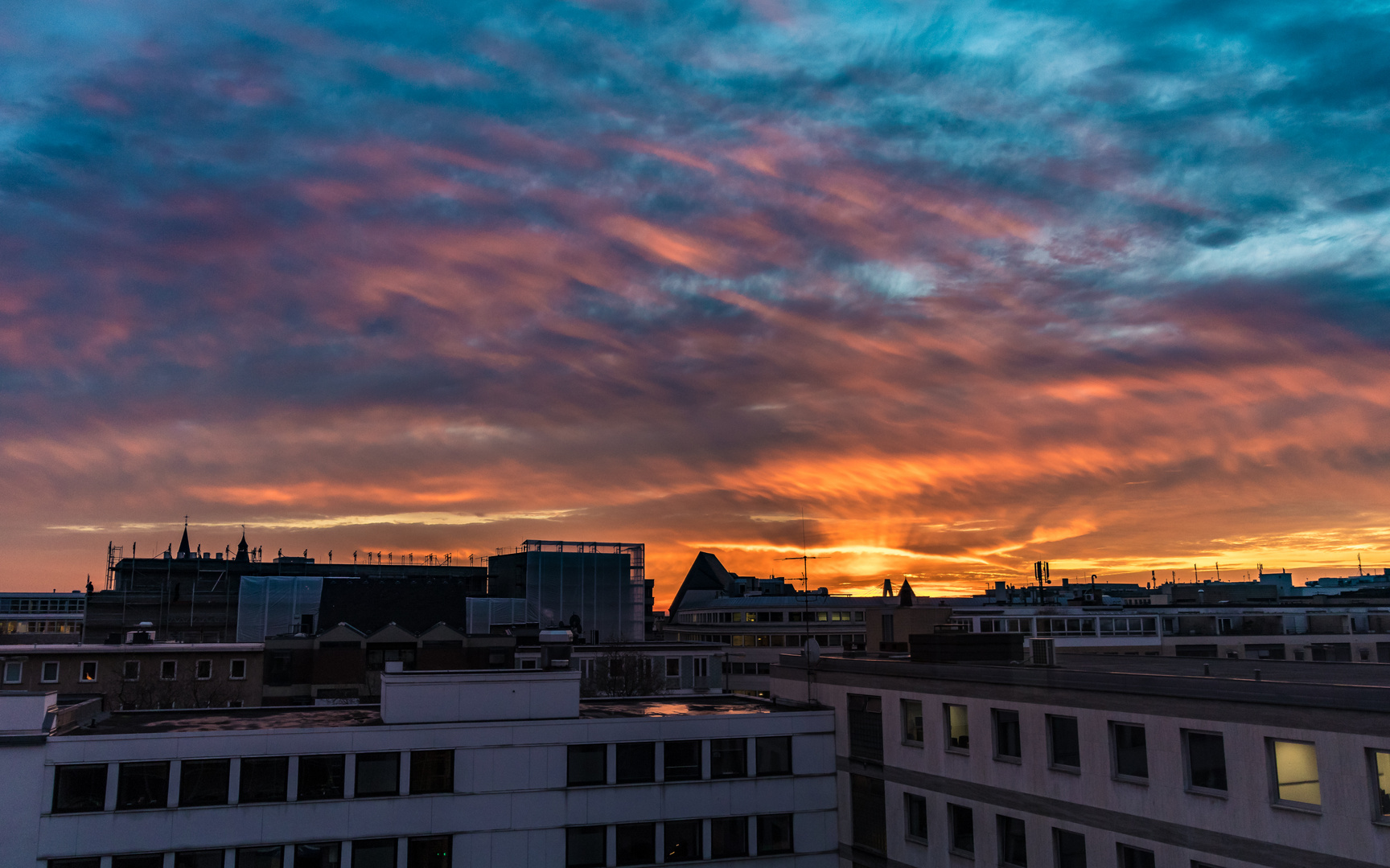 Sonnenaufgang in Köln