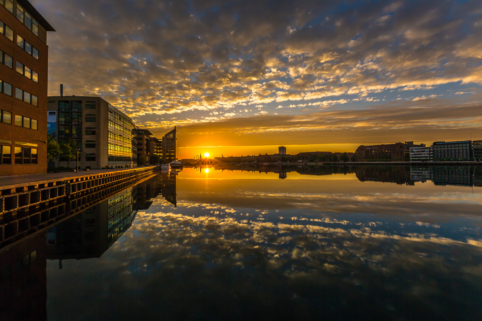 Sonnenaufgang in Kopenhagen