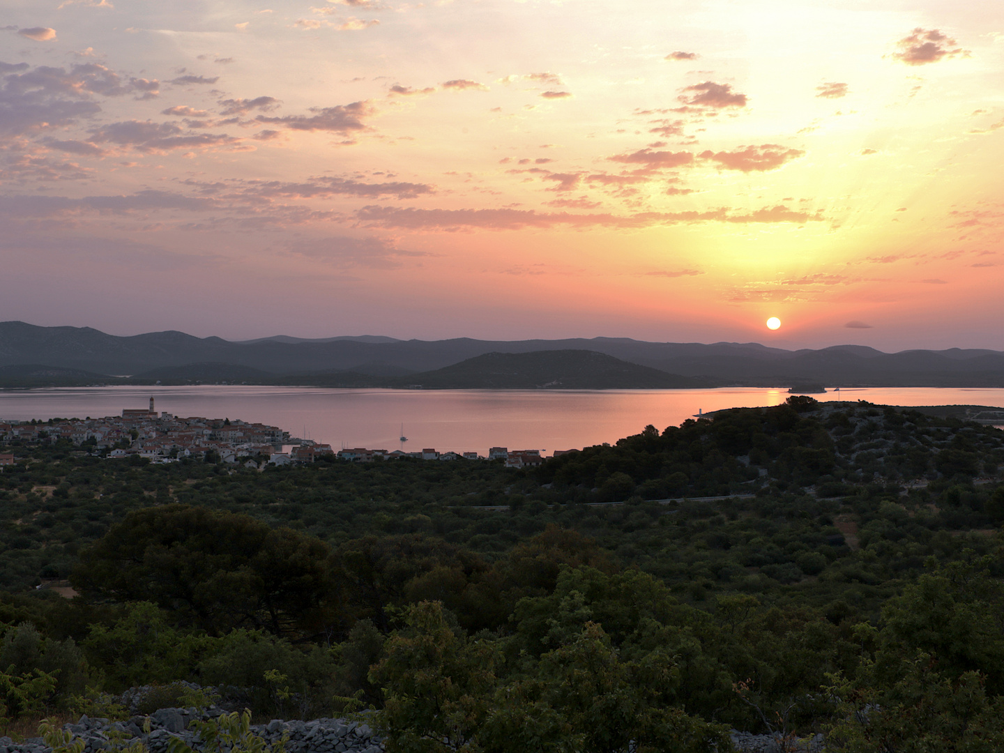 Sonnenaufgang in Kroatien