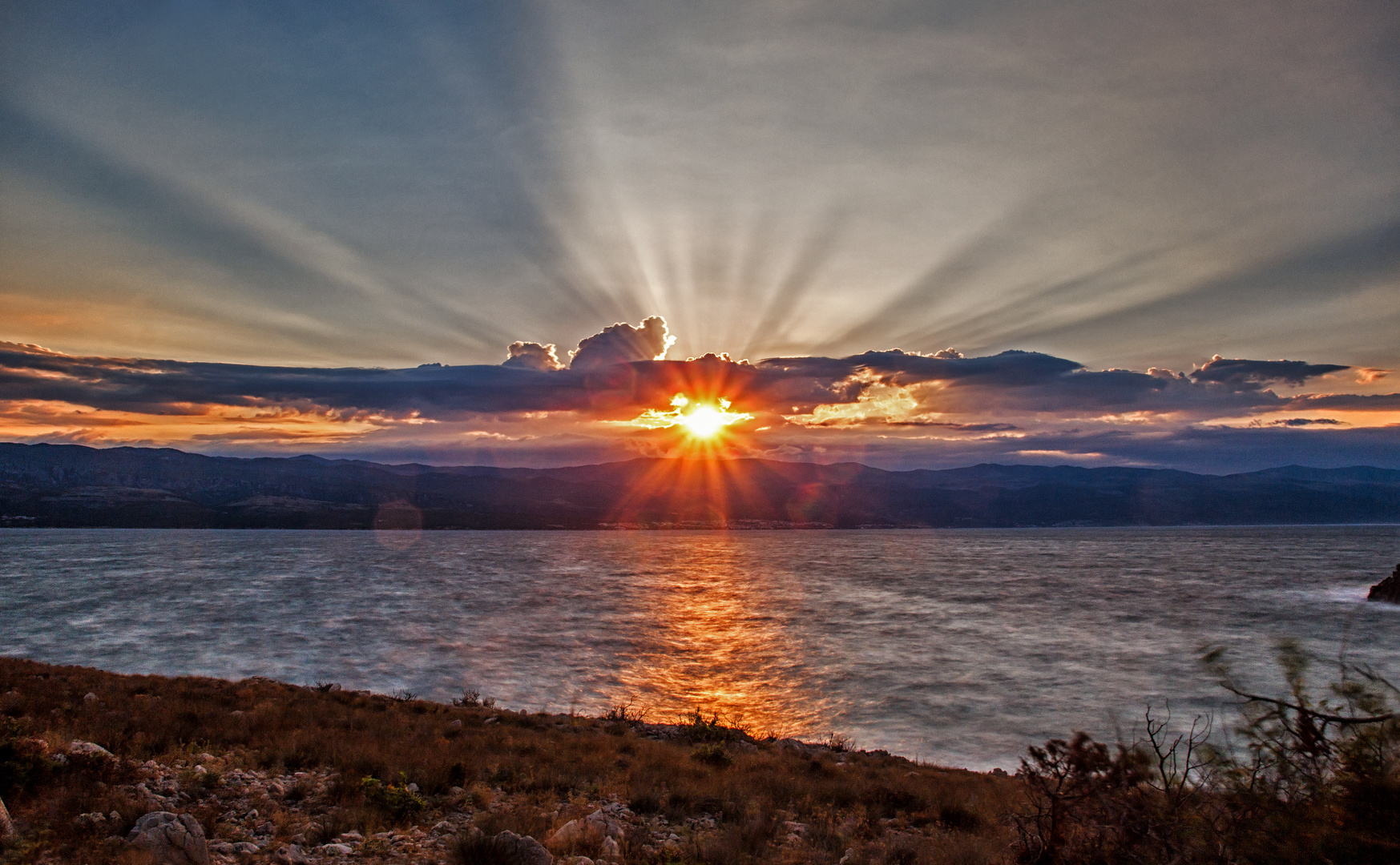 Sonnenaufgang in Kroatien ..