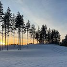 Sonnenaufgang in kuusamo, januar 2023