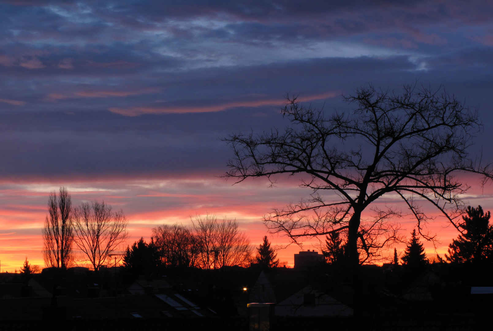 Sonnenaufgang in Lechhausen