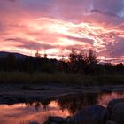 Sonnenaufgang in Lesja (Norwegen)