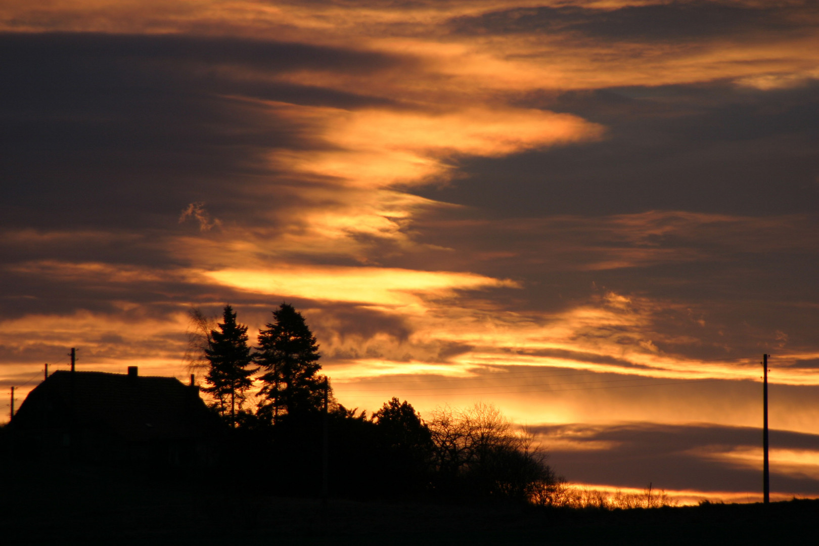 Sonnenaufgang in Leutersdorf