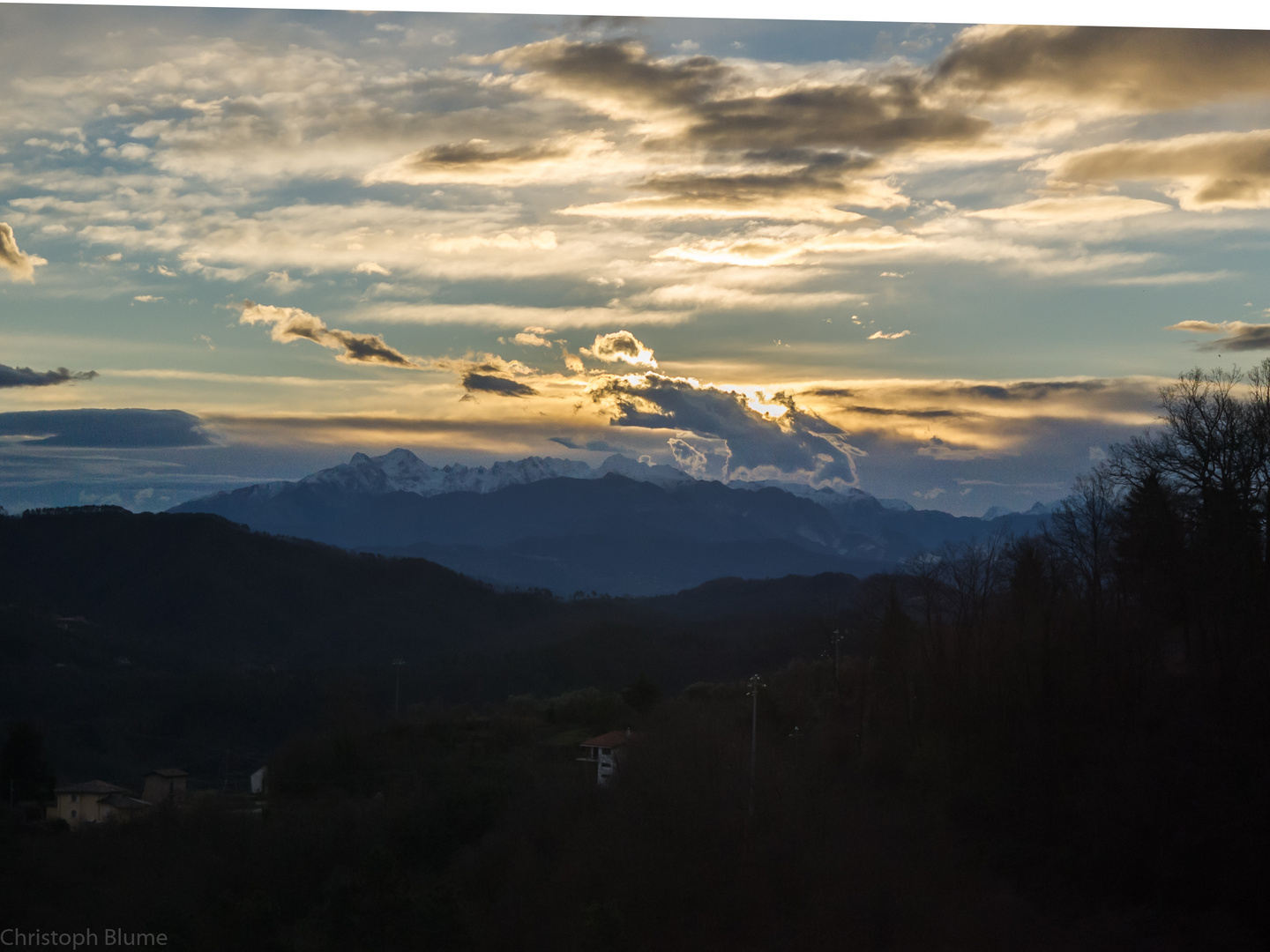 Sonnenaufgang in Ligurien