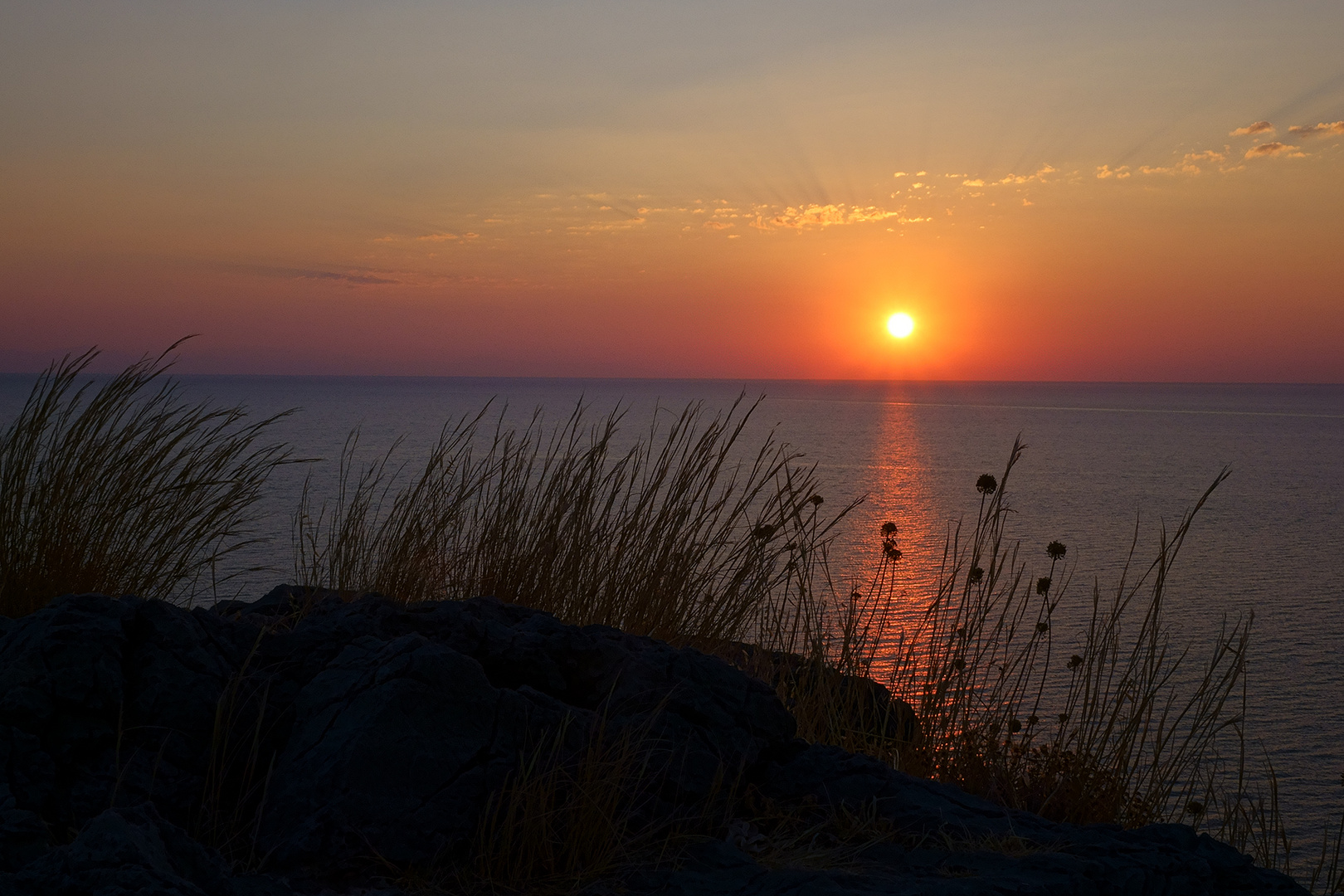 Sonnenaufgang in Lindos, Rhodos