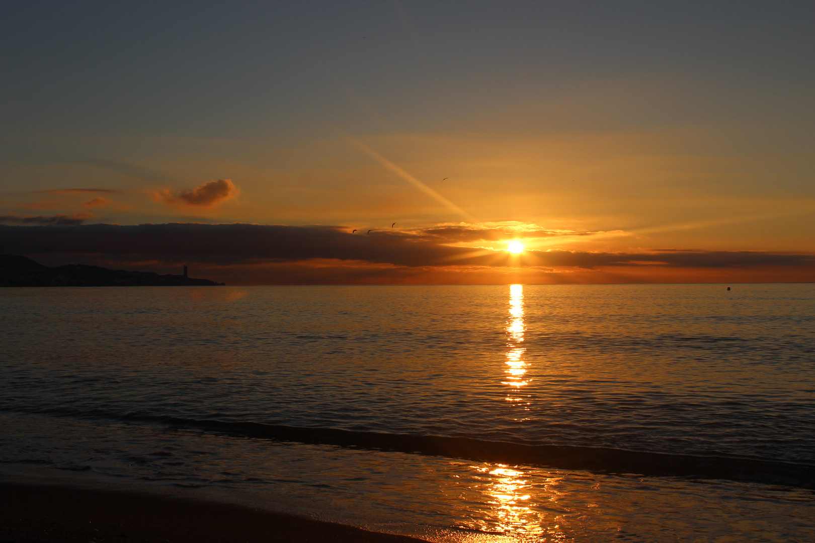 Sonnenaufgang in Málaga