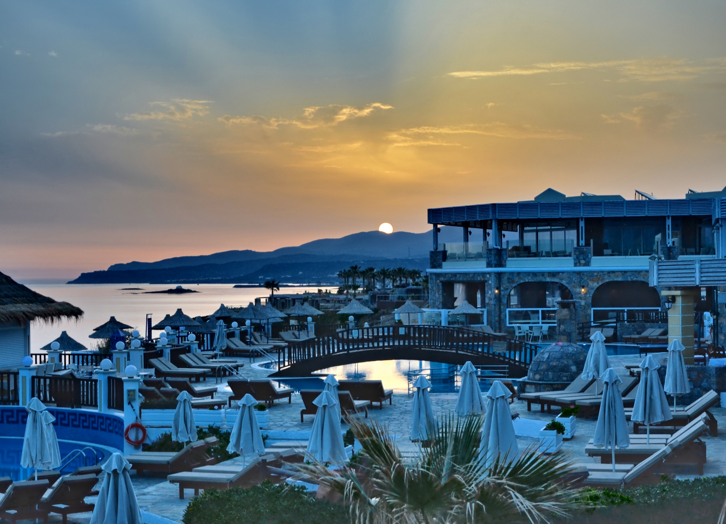 Sonnenaufgang in Malia auf Kreta