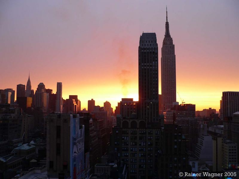 Sonnenaufgang in Manhattan