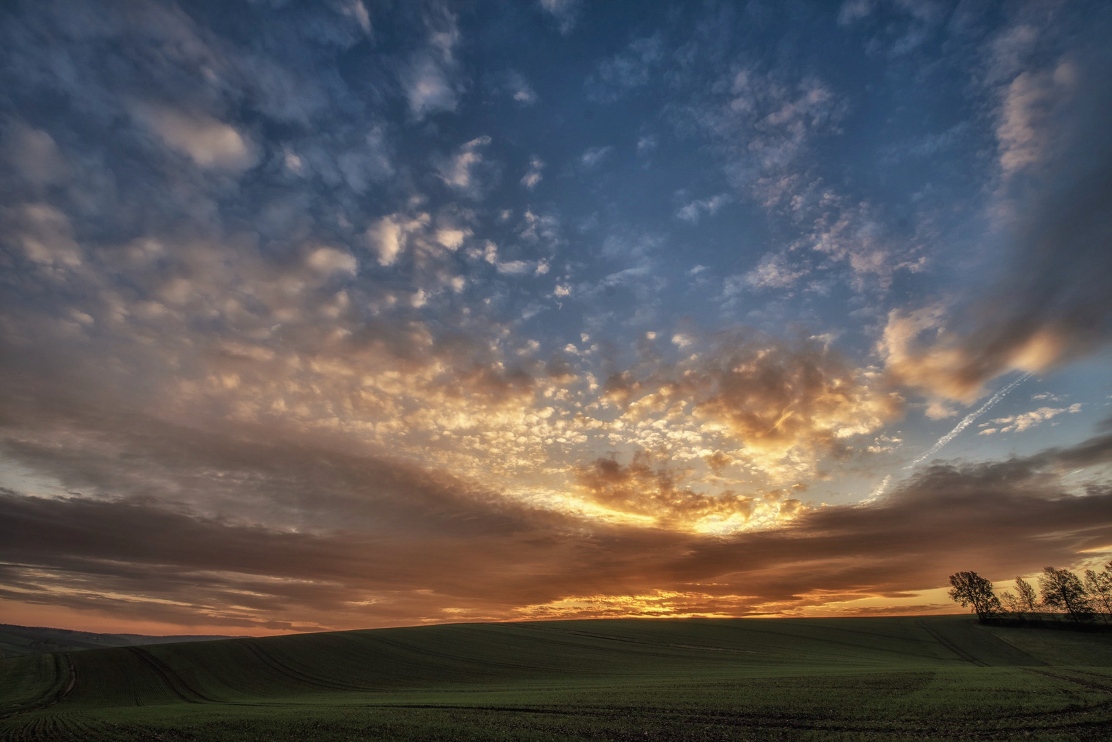 Sonnenaufgang in Mülsen