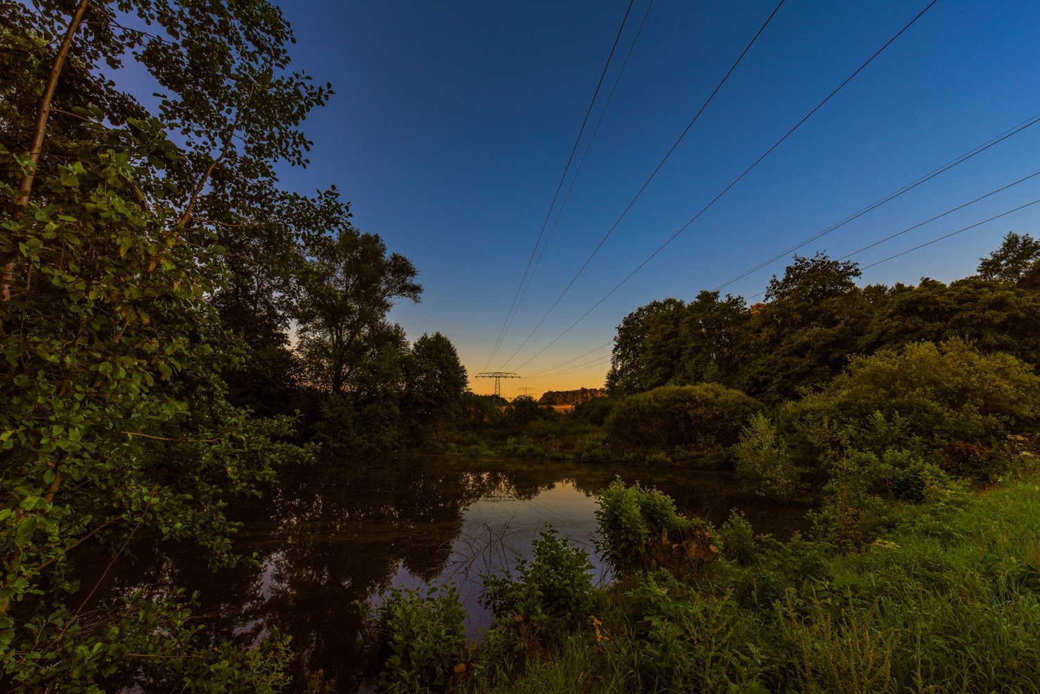 Sonnenaufgang in Mülsen.